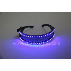 Optional color led light glowing glasses for DJ